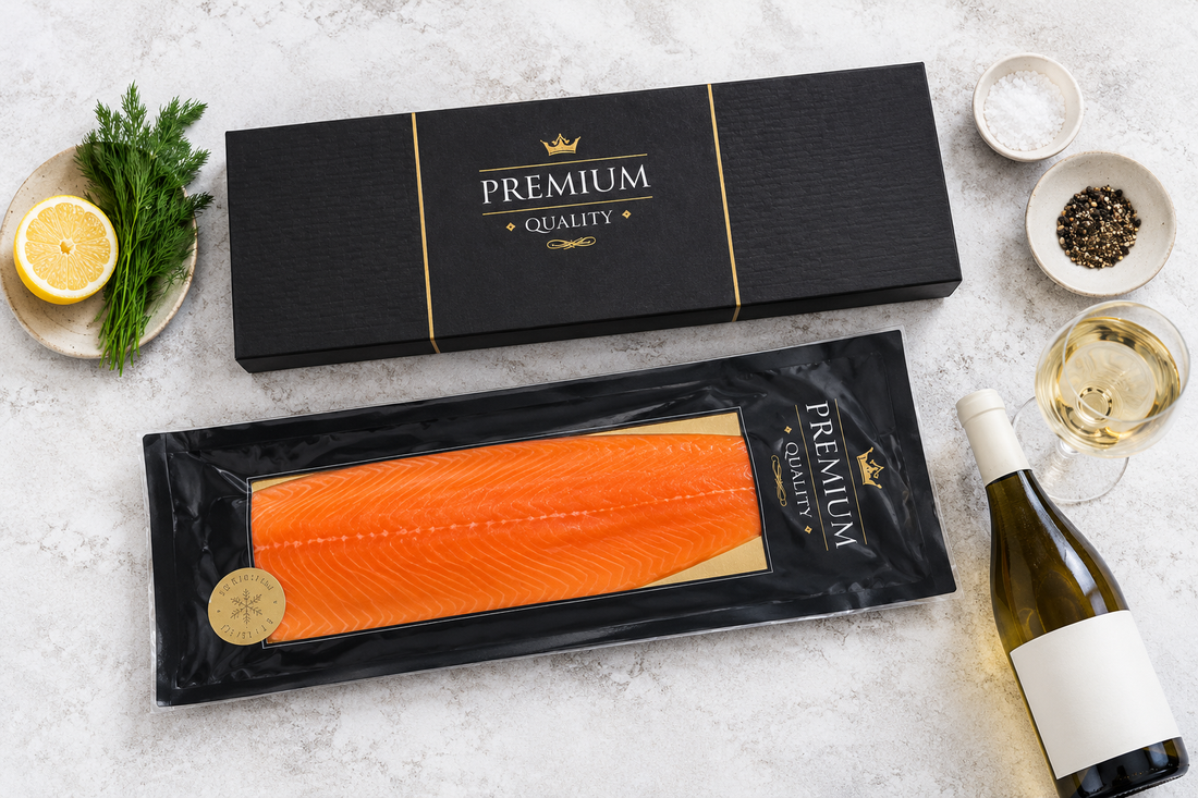 Zakelijk kerstgeschenk met visproducten